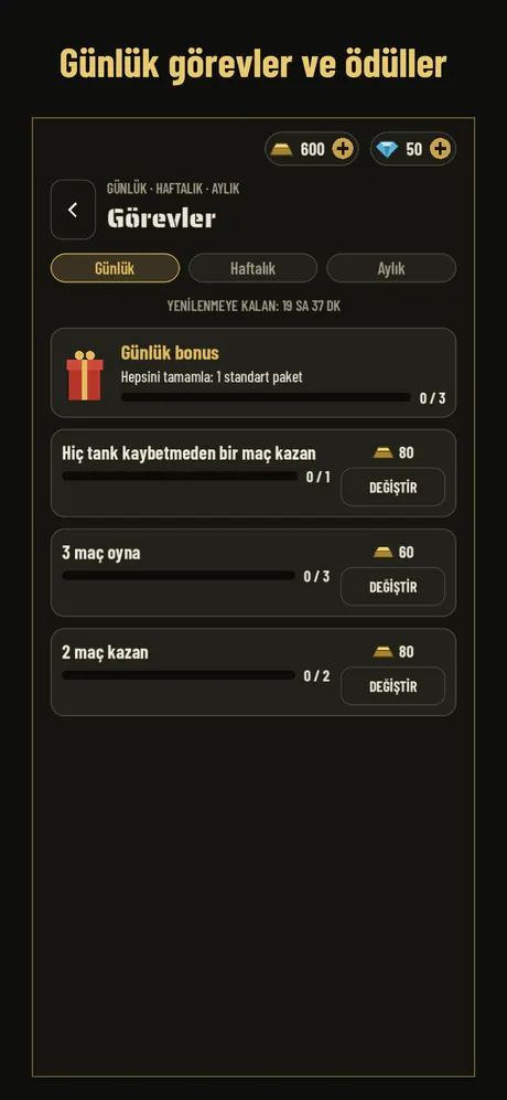 Günlük görevler